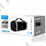 Hordozható bluetooth hangszóró Astrum ST340 fekete FM rádióval, micro SD olvasóval, karpánttal, AUX, USB, EQ, 25W
